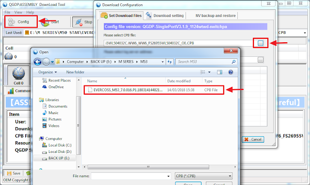 Cara flash menggunakan qgdp tool memasukkan firmware pada qgdp