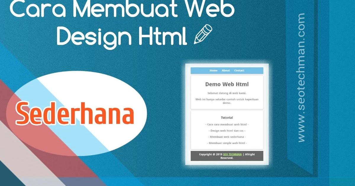 [Tutorial] Cara Membuat Web Sederhana dengan HTML dan CSS - Seotechman