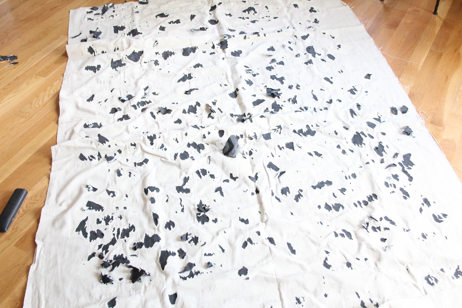 Stenciled Drop Cloth Curtain Tutorial Shine Diy Design