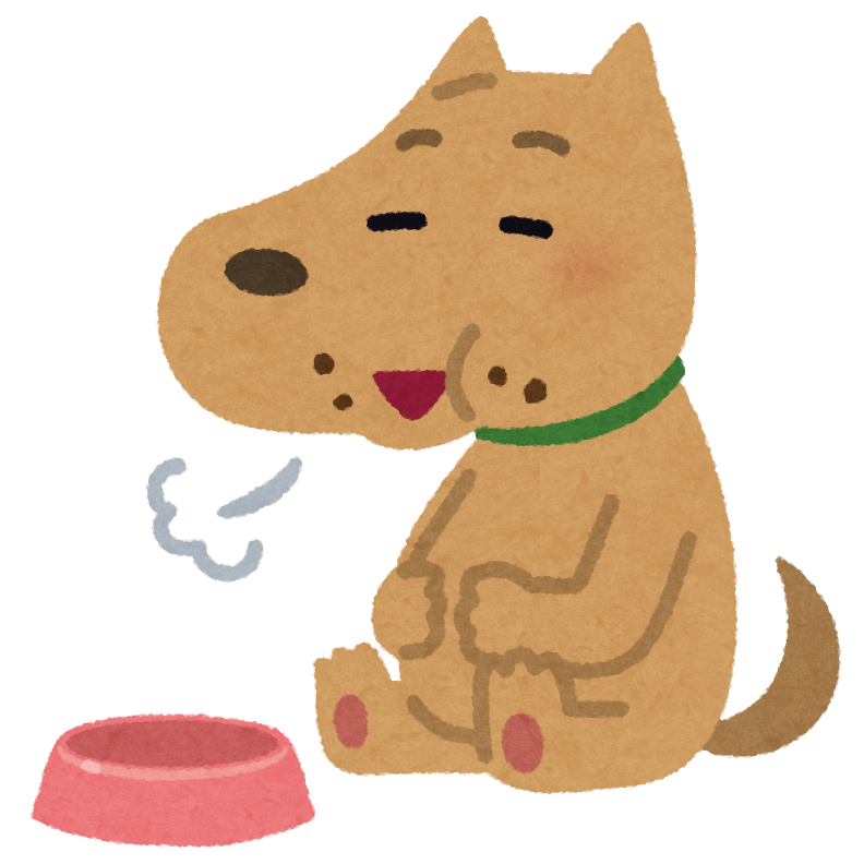 満腹な犬のイラスト | かわいいフリー素材集 いらすとや