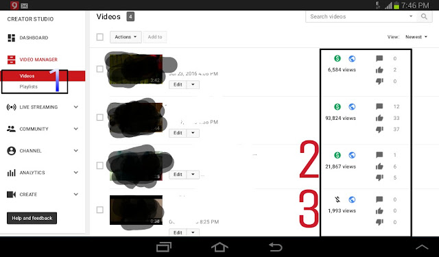 Youtube video manager Youtube video manager screenshot