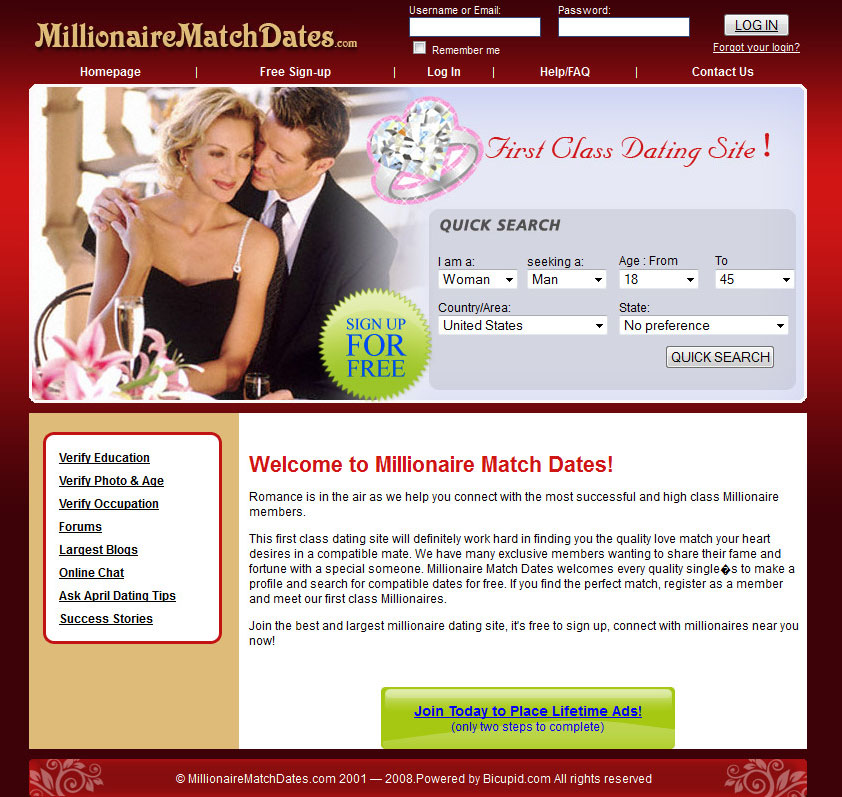 First Class Dating Site For Singles