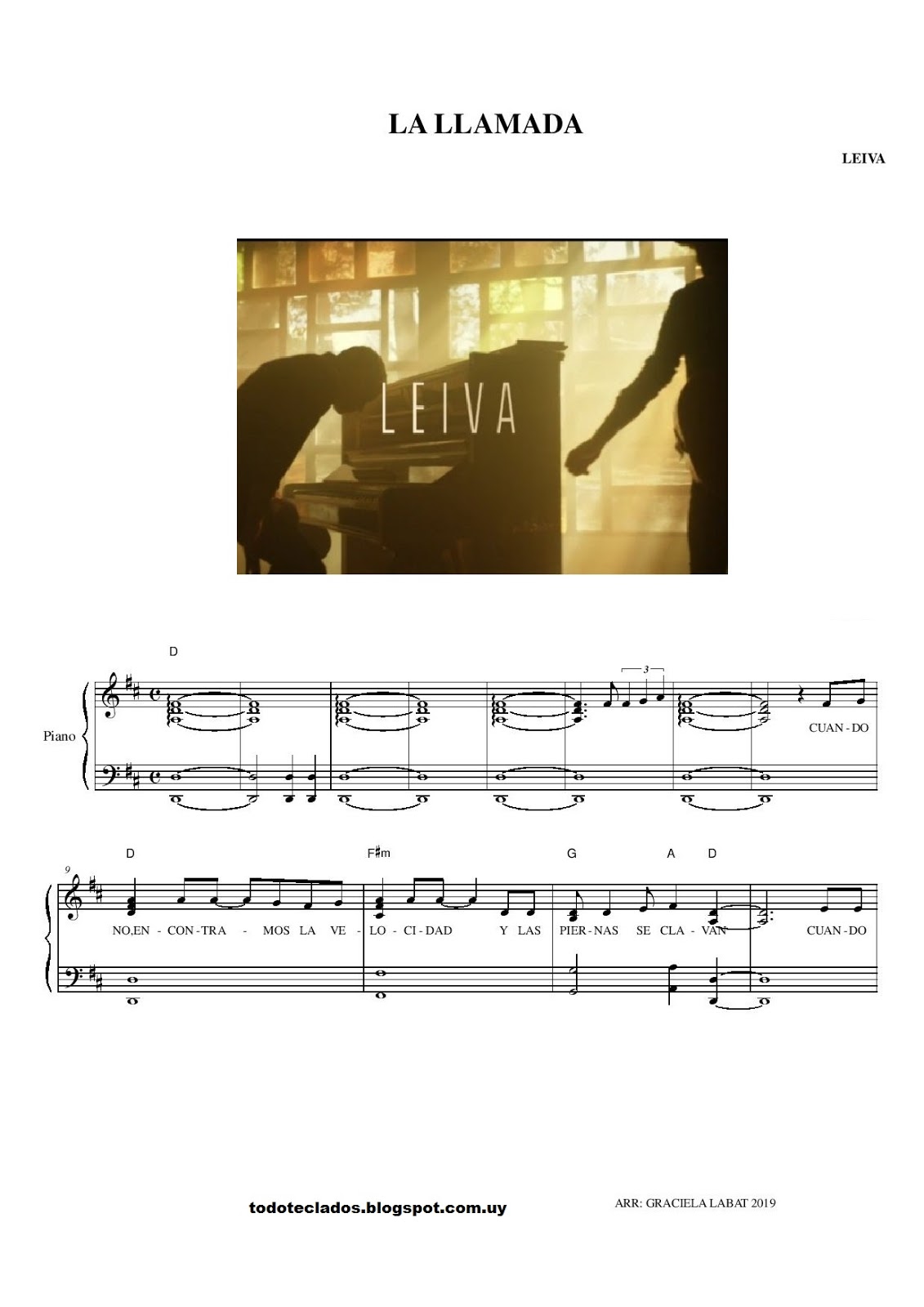 La Llamada - música y letra de Leiva