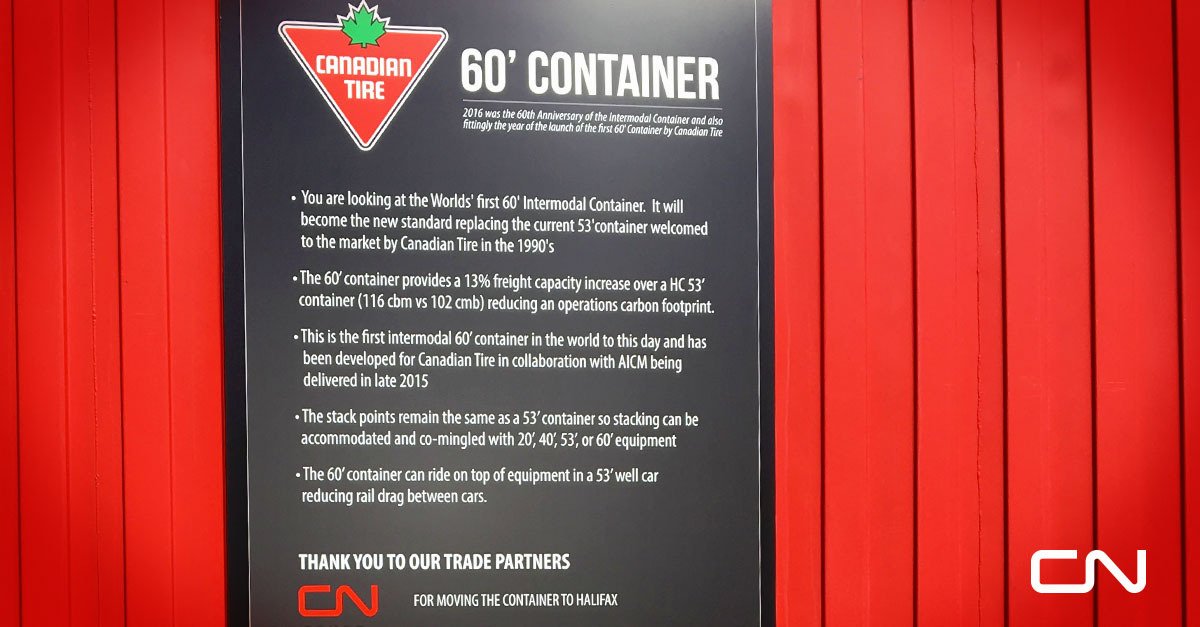 Rollingstock News Canadian Tyre 60ft Container