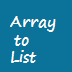 convert array to list