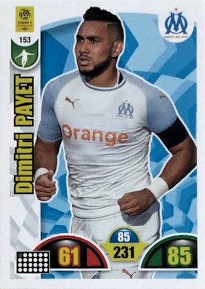 159 LUCAS OCAMPOS # OLYMPIQUE MARSEILLE CARD ADRENALYN LIGUE 1 2019 PANINI