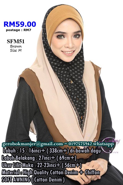 TUDUNG AFINA NUR KASIH SAIZ M