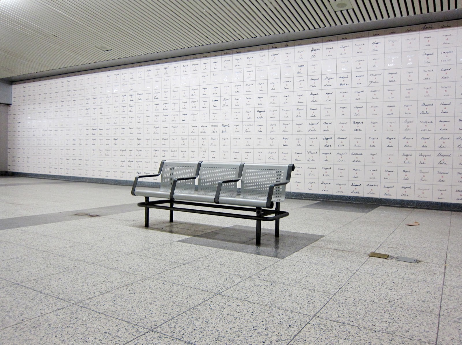 Leslie station bench seating