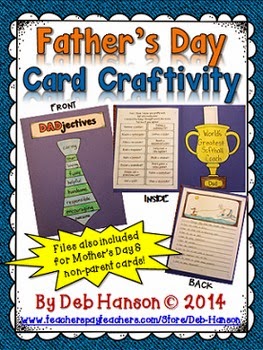 http://www.teacherspayteachers.com/Product/Fathers-Day-Card-Craftivity-includes-a-Mothers-Day-card-file-too-1200681