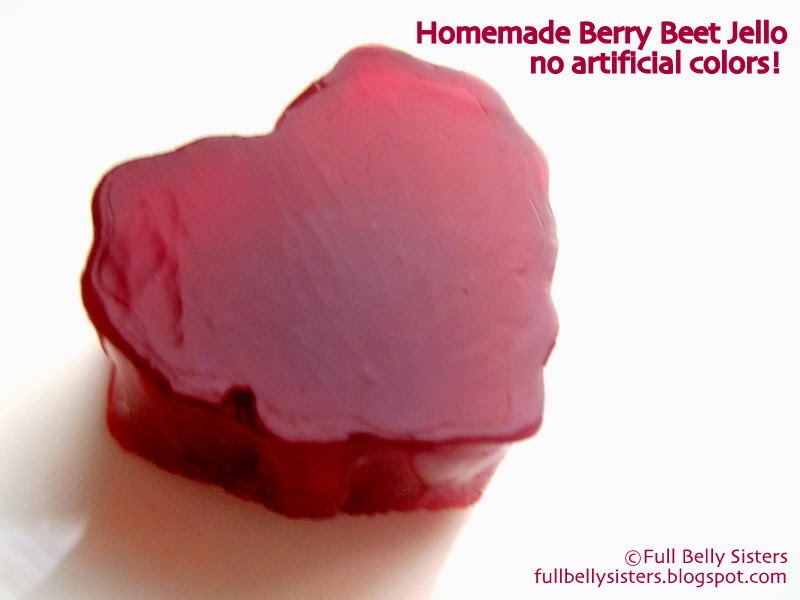 Natural Berry Beet Juice Jello