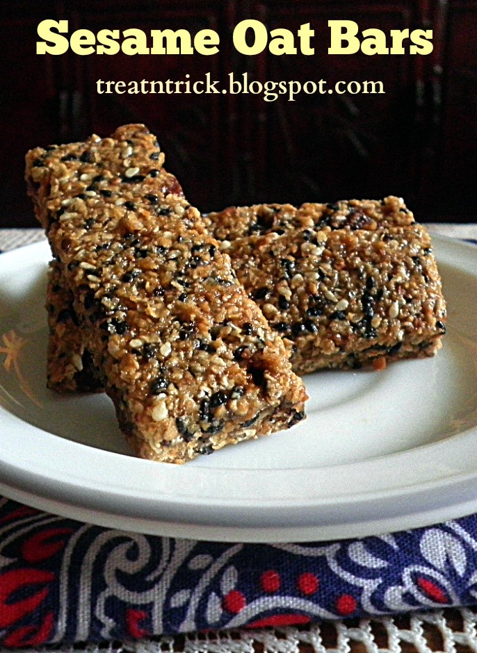 TREAT & TRICK SESAME OAT BARS