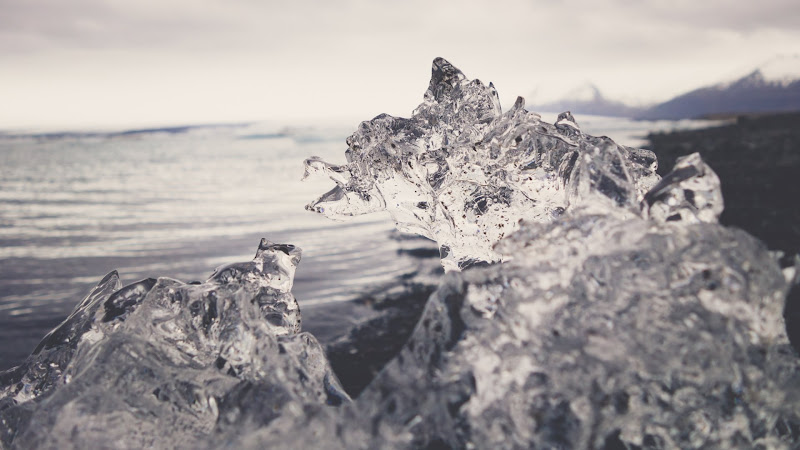 Ice melts in Iceland