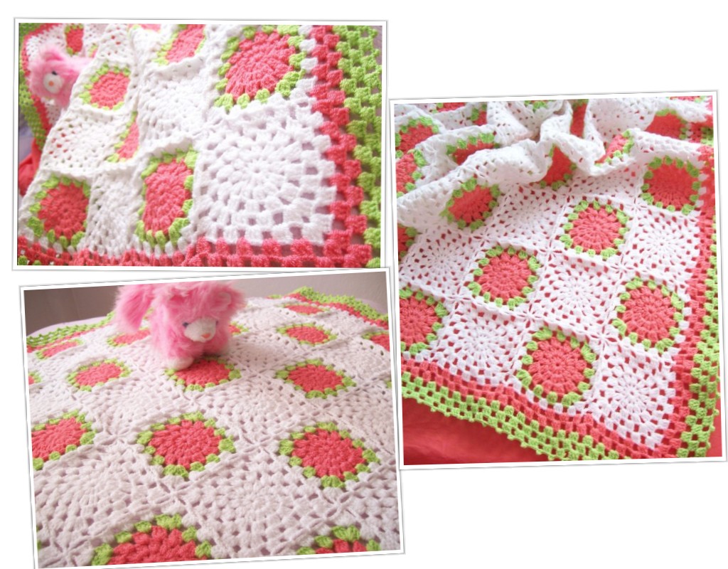 Cosmokedi Örgü Bebek Battaniyesi (crochet baby blanket)