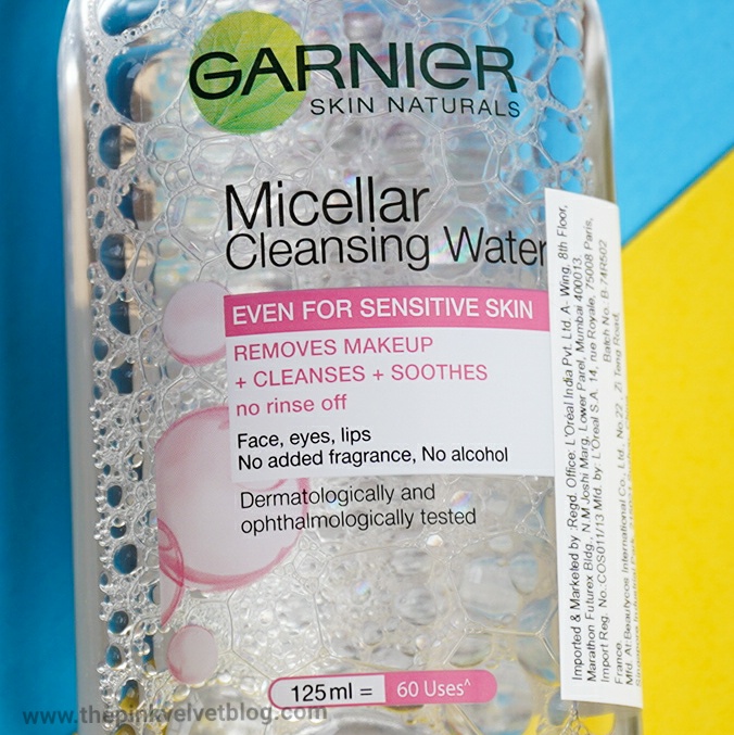 Garnier Micellar (Pink) Cleansing Water Review The Pink Velvet Blog