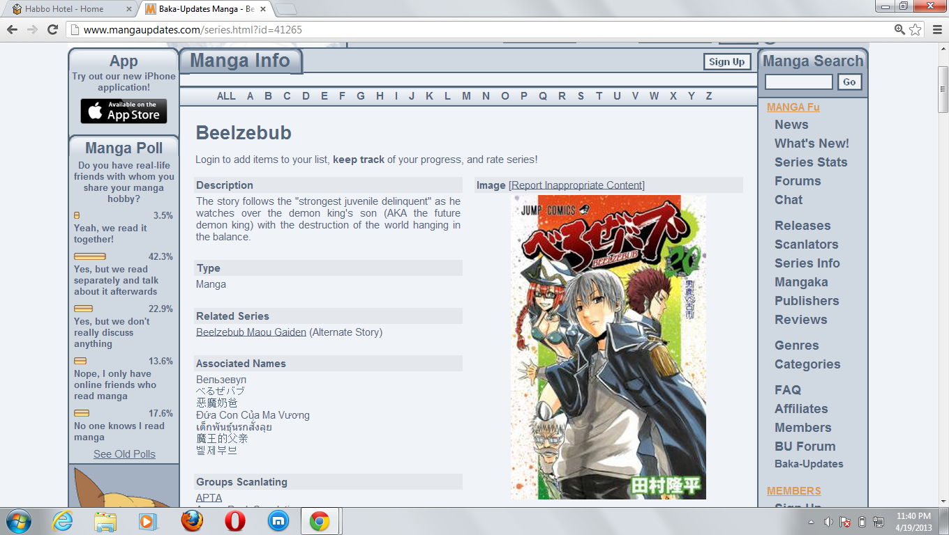 My reading Manga.info. Манга Updater Trojan.