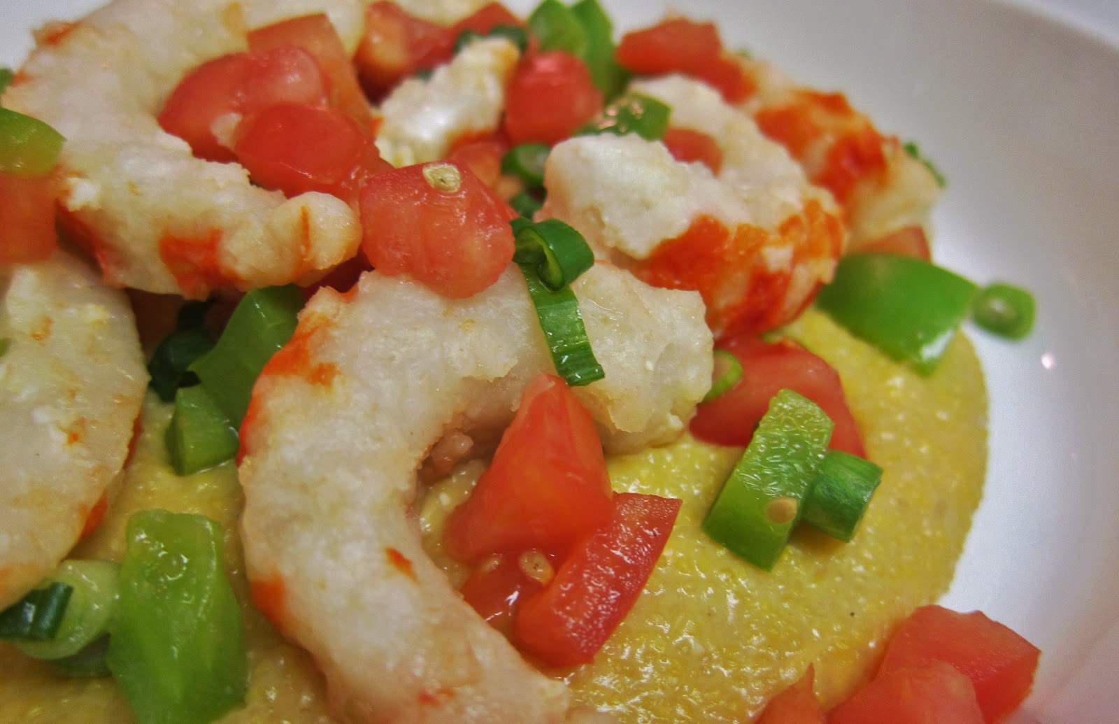The Vegan Chronicle Shrimp and Tomatoes with Cheese Grits