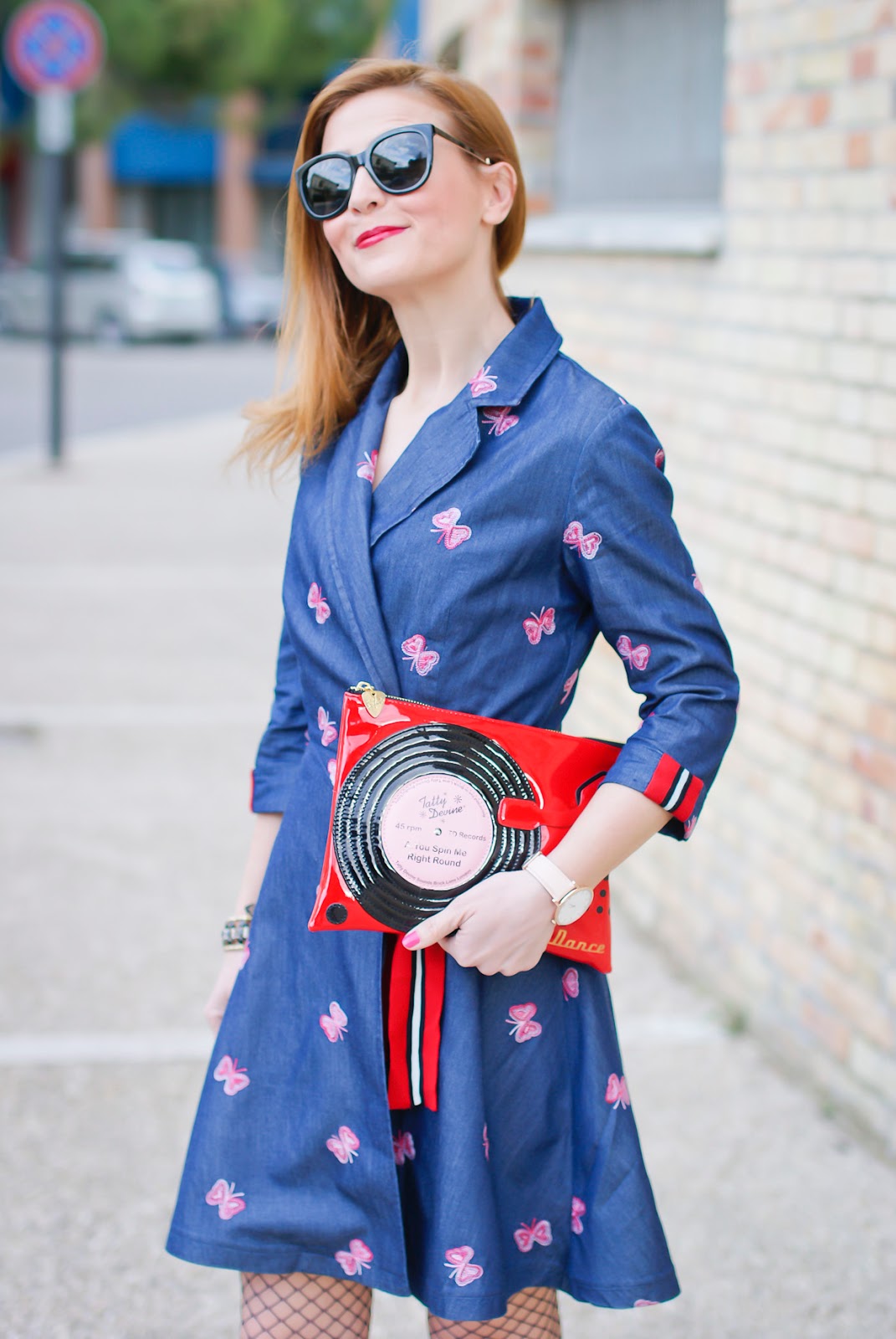 Butterfly denim dress from Metisu Fashion and Cookies fashion and