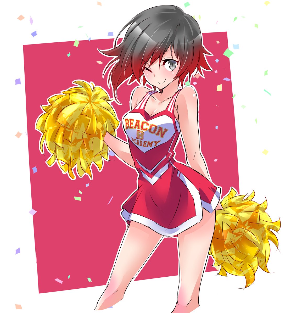 Anime girls Cheerleading.