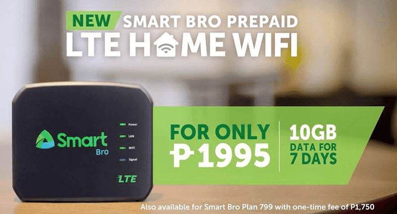 Smart Bro Prepaid LTE Home WiFi Announced Smart Bro Prepaid LTE Home WiFi Announced