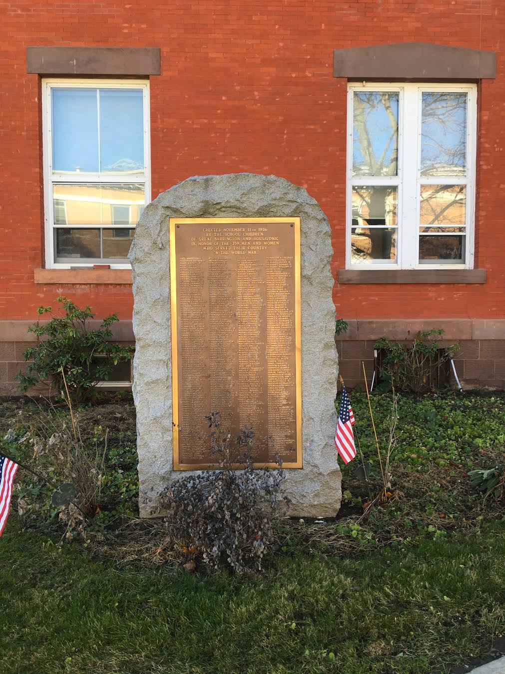 Tangled Roots and Trees Honor Roll Town of Great Barrington
