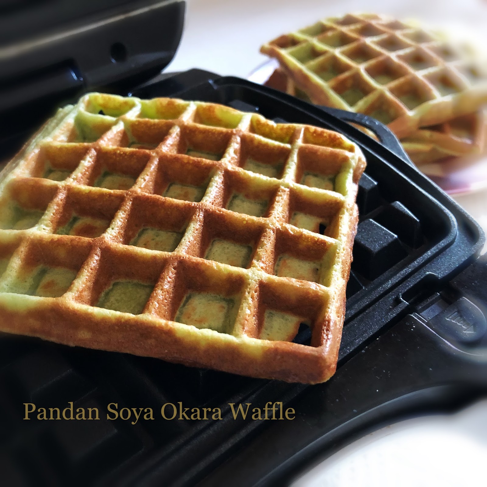 My Mind Patch Pandan Soya Okara Waffle Pancake 香兰豆渣松饼