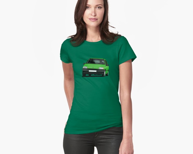 Redbubble Renault Clio illustration - t-shirts for her