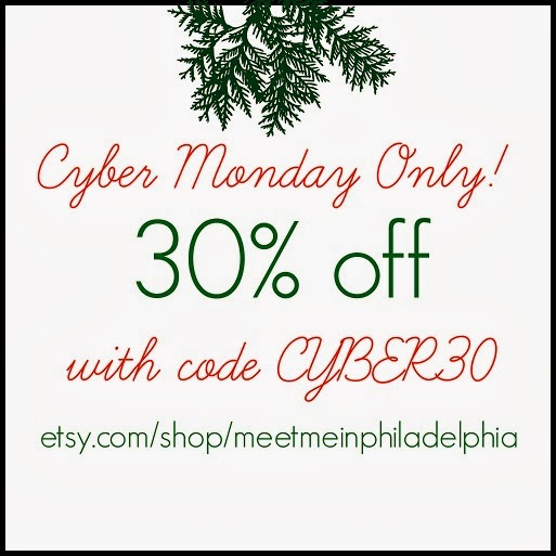 Meet Me in Philadelphia Cyber Monday Deal on My Etsy Shop!