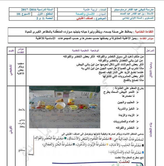 جميع مذكرات التربية العليمة السنة الأولى إبتدائي جميع مذكرات التربية العليمة السنة الأولى إبتدائي