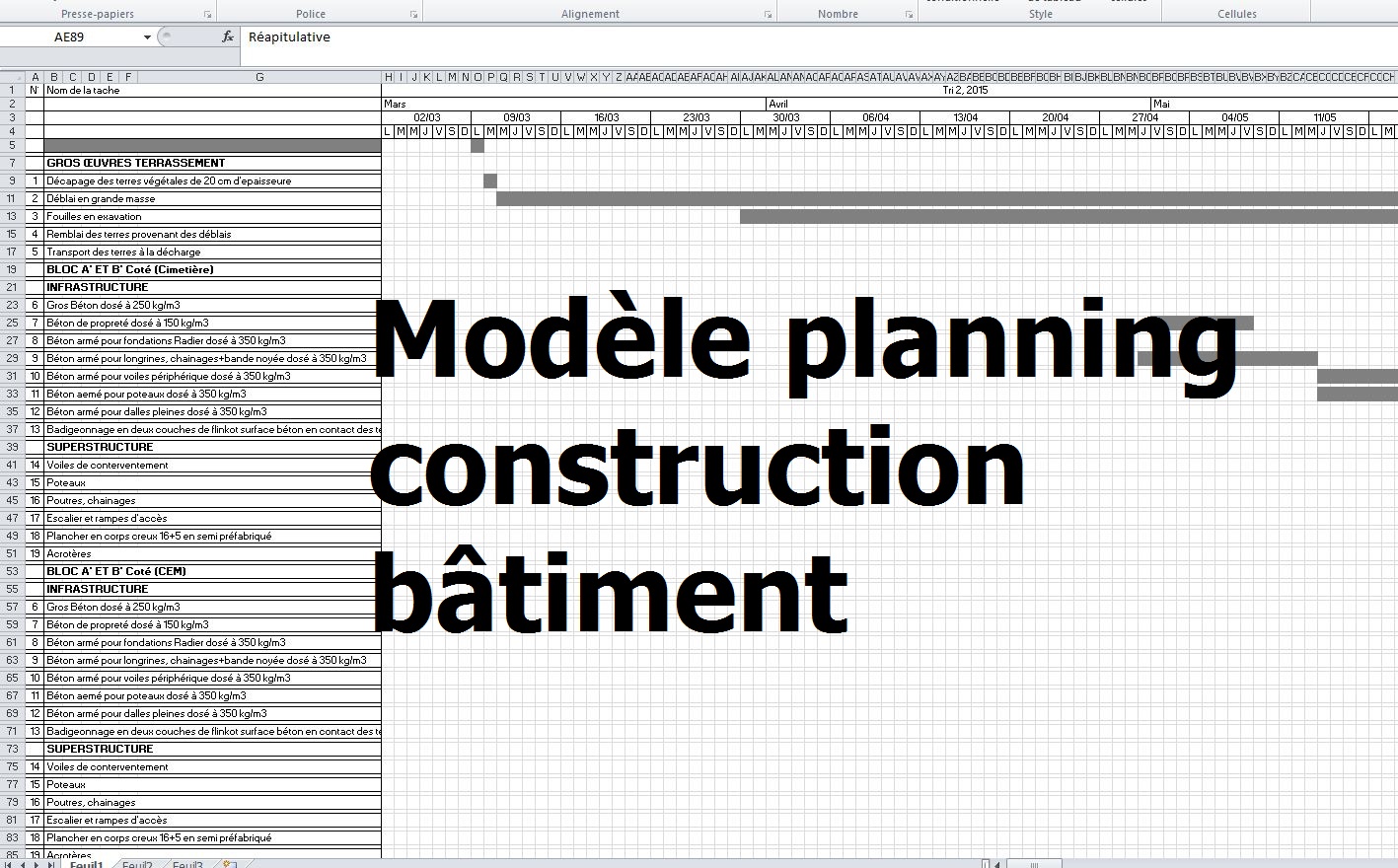 planning travaux excel gratuit, exemple planning travaux batiment, planning travaux batiment gratuit excel.