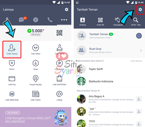 cara tambah teman otomatis di line