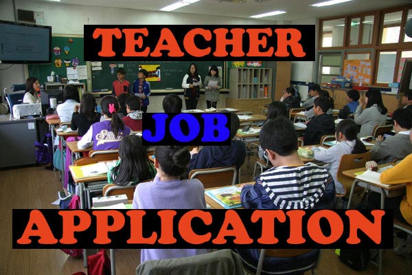 teacher ke job ke liye application