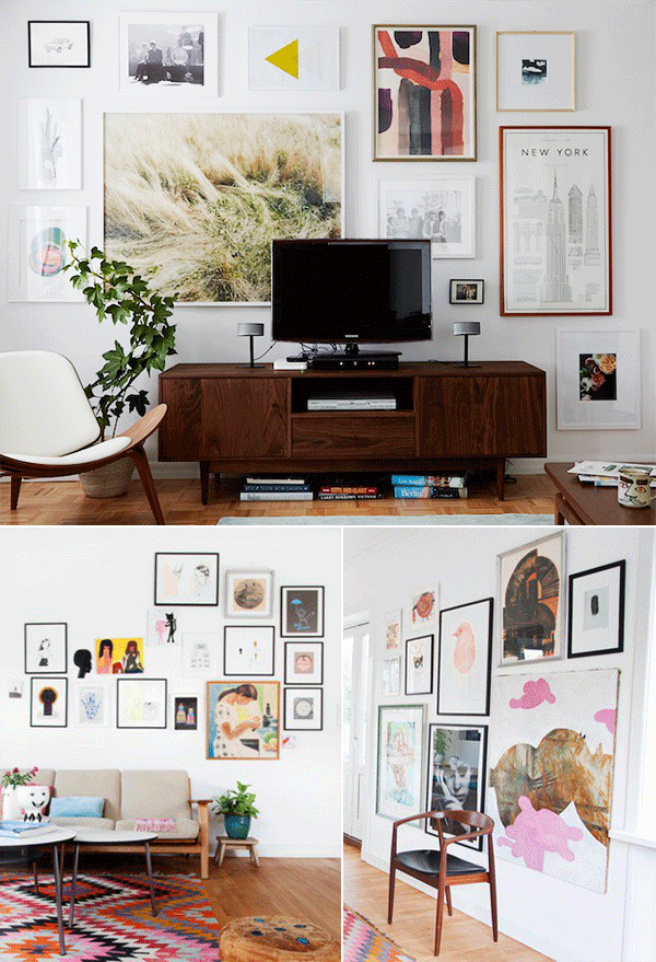 Designwiesel 5 Steps to a Beautiful Gallery Wall