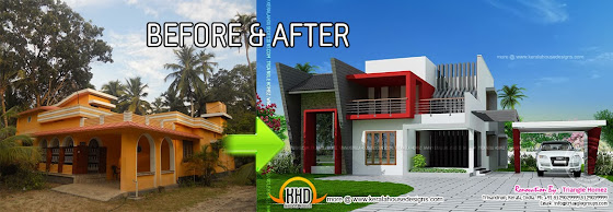 House before and after