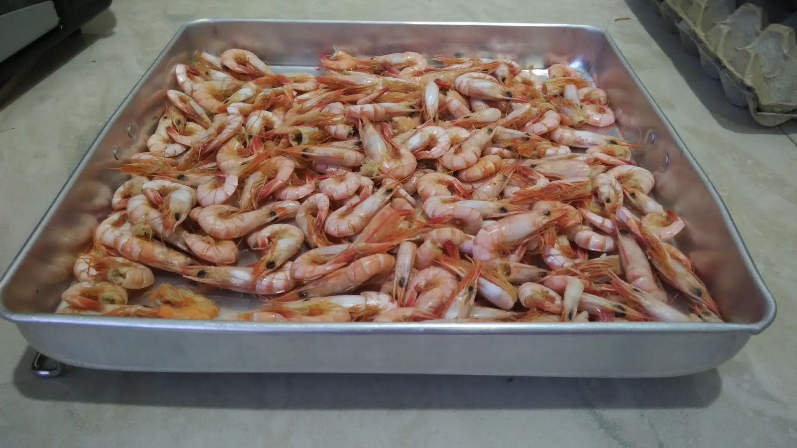 MAKING DRIED PRAWNS