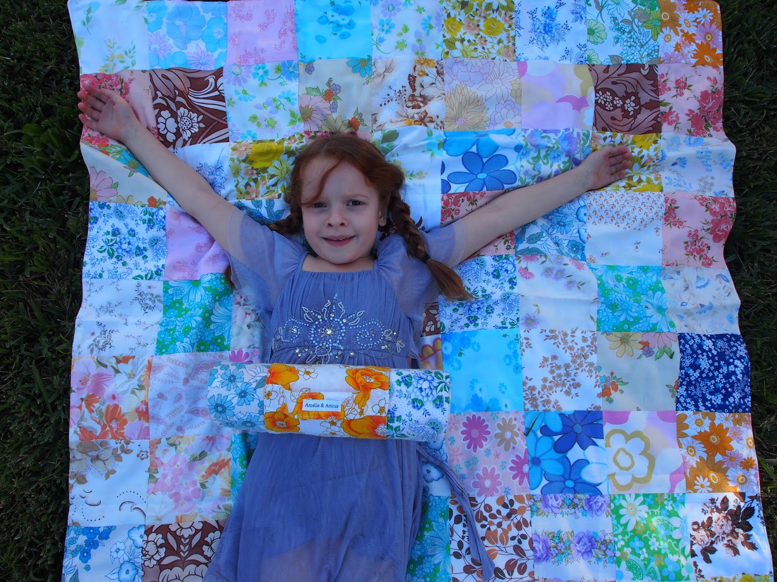 Amelie and Atticus Vintage Sheet Picnic Blankets