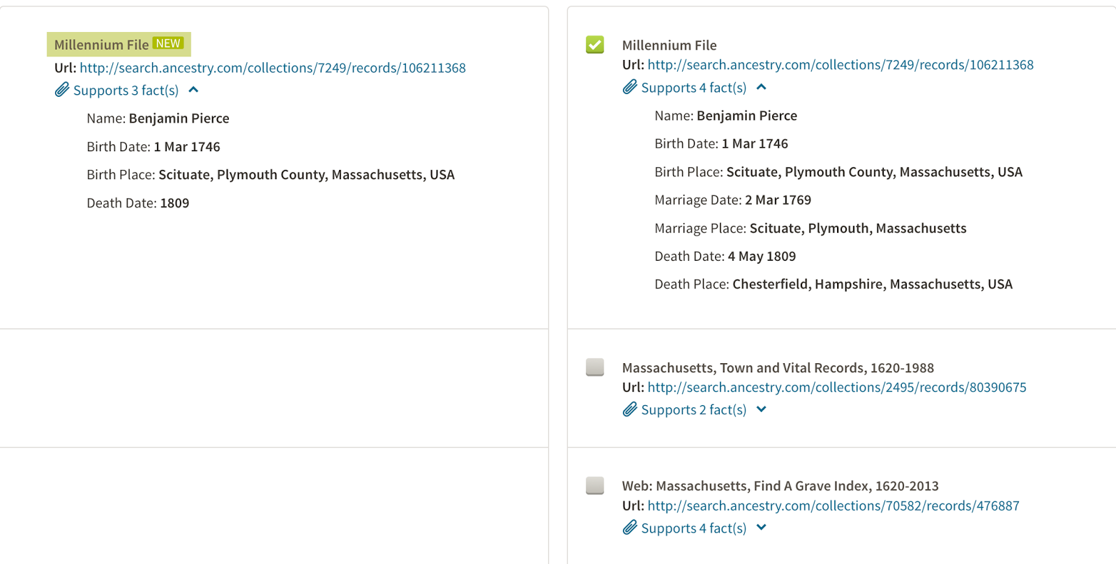 as you select the boxes for the sources make sure you are not adding for example the 1870 census the same source twice if it is in different formats on as you select the boxes for the sources make sure you are not adding for example the 1870 census the same source twice if it is in different formats on