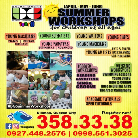 2019 Summer Workshops, Sports Clinics, Classes, and Activities for Kids in Metro Manila