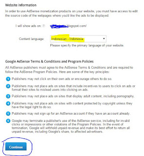 Cara mudah daftar Google Adsense melalui Blogspot Cara mudah daftar Google Adsense melalui Blogspot