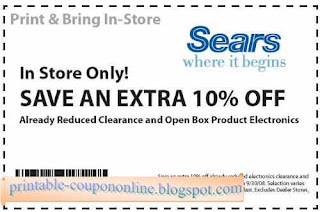 Free Printable Sears Coupons Free Printable Sears Coupons
