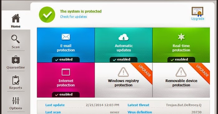 SCARICARE ANTIVIRUS GRATIS AVETIX