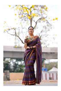 Telugu Actress Anasuya Bharadwaj Beautiful in Saree Pics Telugu Actress Anasuya Bharadwaj Beautiful in Saree Pics