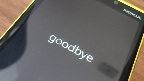 Goodbye Windows Phone