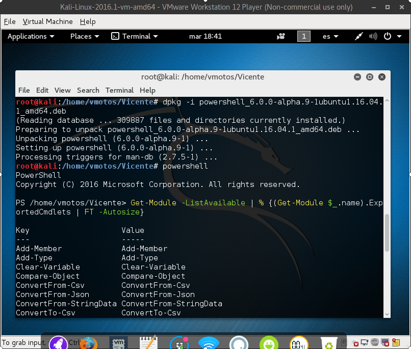 Instalando PowerShell en Kali Linux