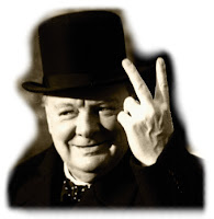 Winston Churchill, Britain's Prime Minister during most of the World War 2 years.