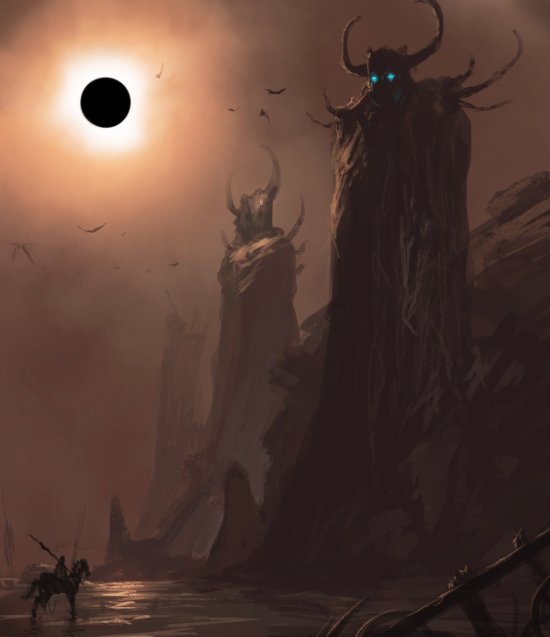 As sombrias ilustrações de fantasia e terror de David Franco Campos David Franco Campos morkardfc deviantart ilustrações fantasia terror sombrio lovecraft cthulhu