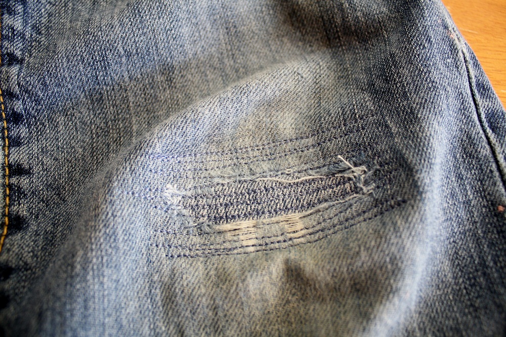 My Domestic Daybook: Patching Jeans Tutorial