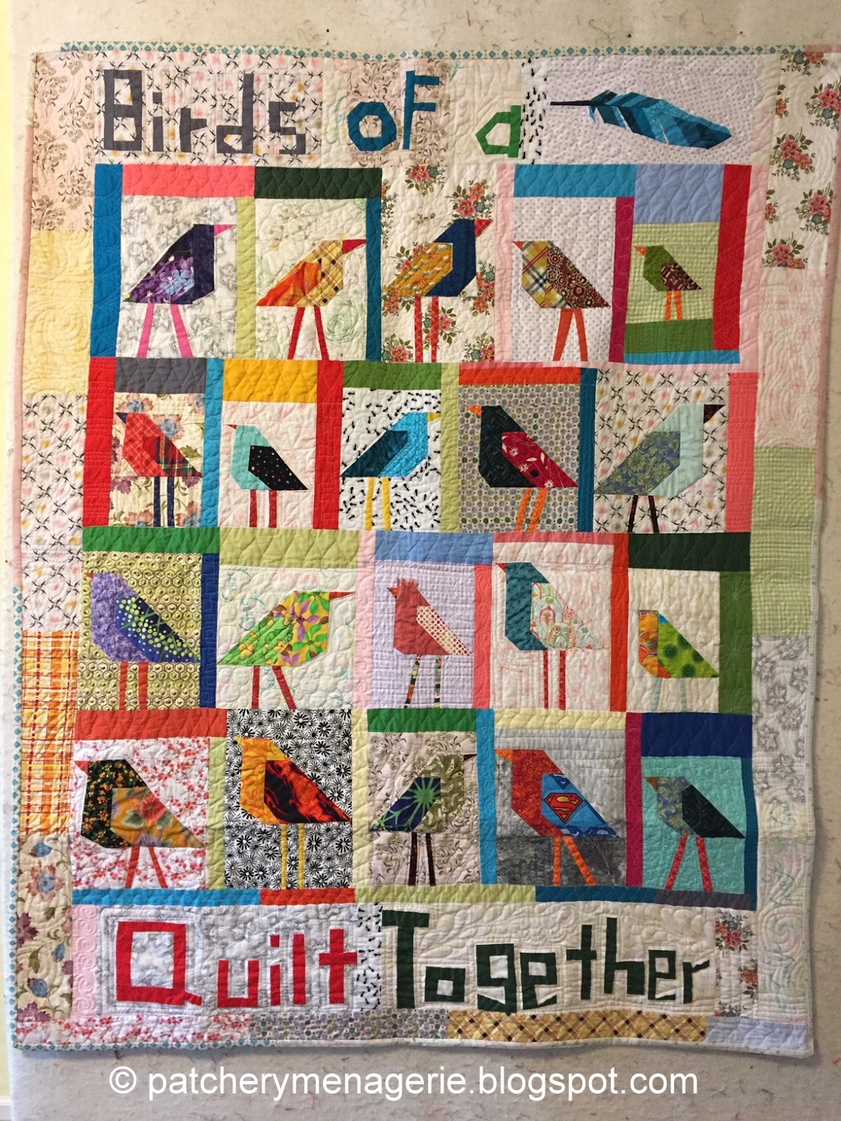 The Patchery Menagerie Student Bird Quilts