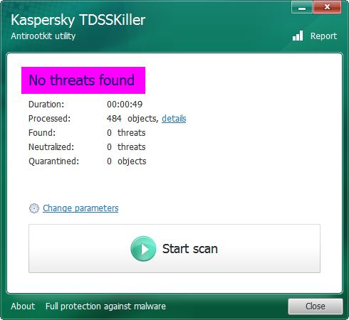 Kaspersky TDSSKiller 3.1.0.28 | Portable | Descubre y elimina rootkits en tu sistema