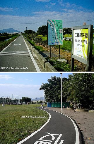 環河單車道。新莊河濱自行車道⇢八里左岸自行車道|騎小折去淡水