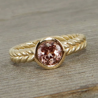 chatham champagne sapphire ring